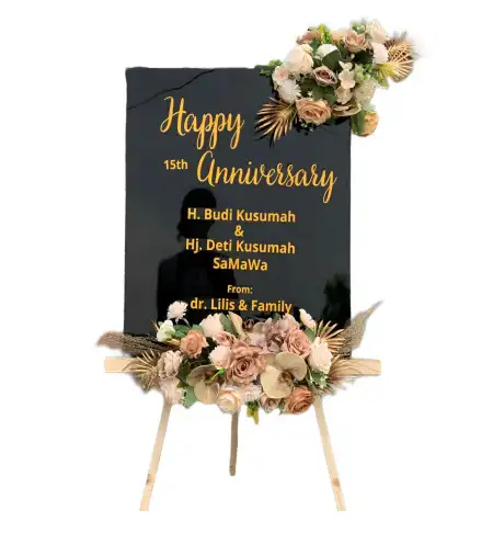 Papan Bunga Akrilik Temayang